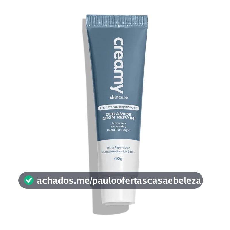 Creamy Skincare Ceramide Skin Repair 40g | Contém Ceramidas, Melhora A Pele Fragilizada, Hidratação Profunda E Intensa, Controla Pele Ressecada | Todos Os Tipos De Pele, Diurno E Noturno