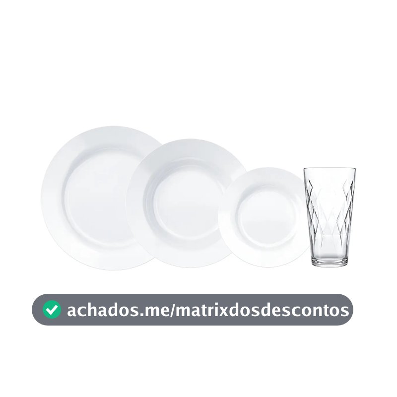 Aparelho De Jantar 16 Peças Duralex Menu