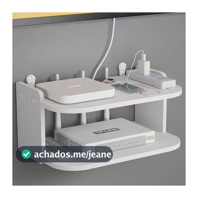 Organizador De Parede Para Roteador E Modem White