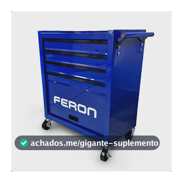 Carrinho Para Ferramentas Metálico 4 Gavetas Reforçado Feron