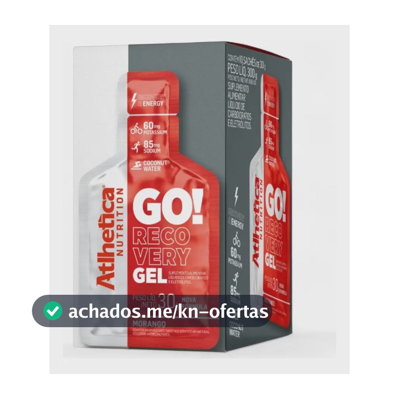 Go! Recovery Gel (display Com 10 Saches De 30g) Morango Morango