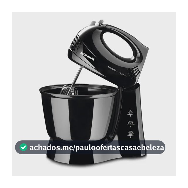 Batedeira Prática Mondial 400W - B-44-B
