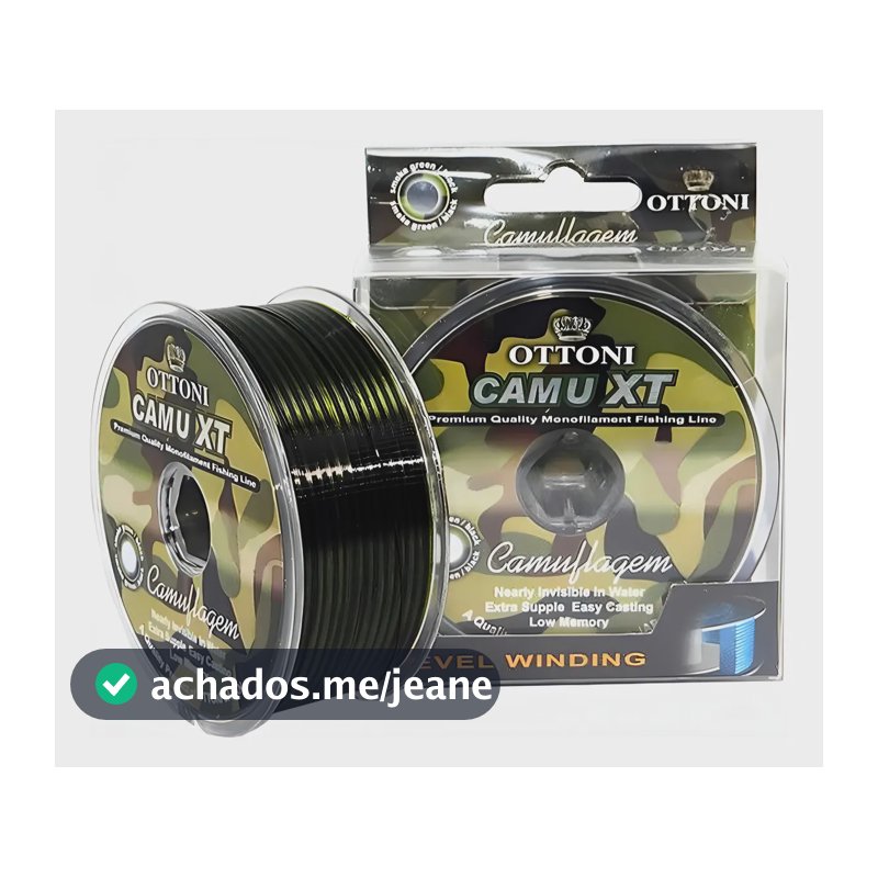 Linha Camu Xt Monofilamento Camuflagem Carretel Grande Otoni Linha - 0.30mm 300m
