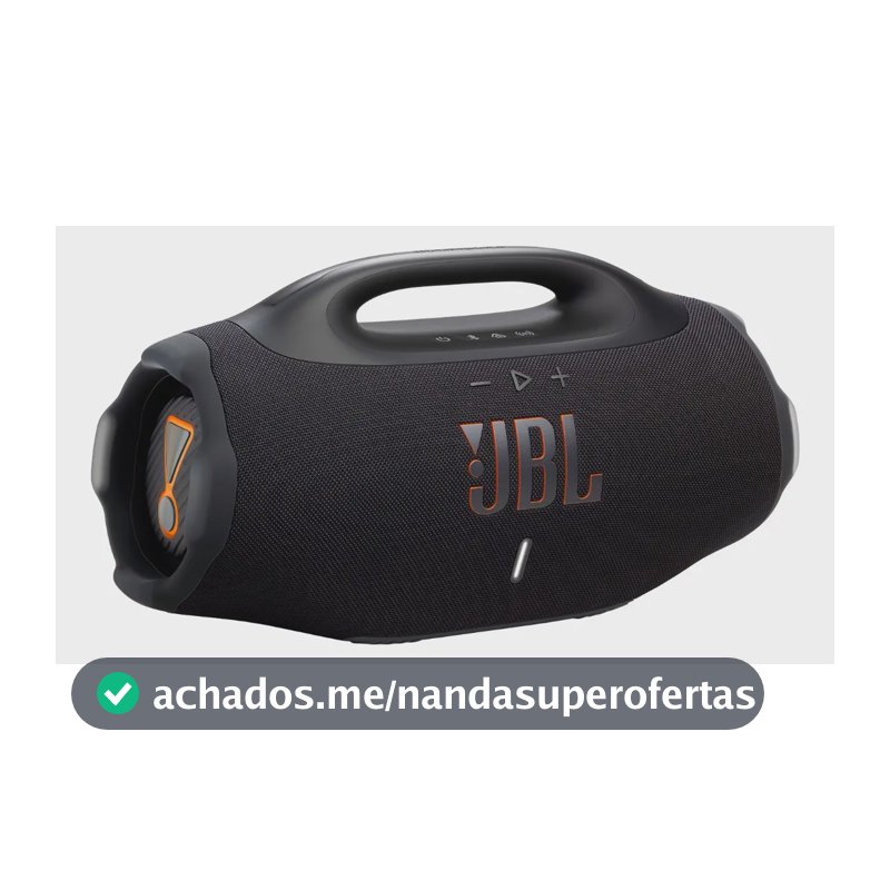 Caixa De Som Bluetooth À Prova D'água Boombox4 Preta Jbl Preto 127/220v