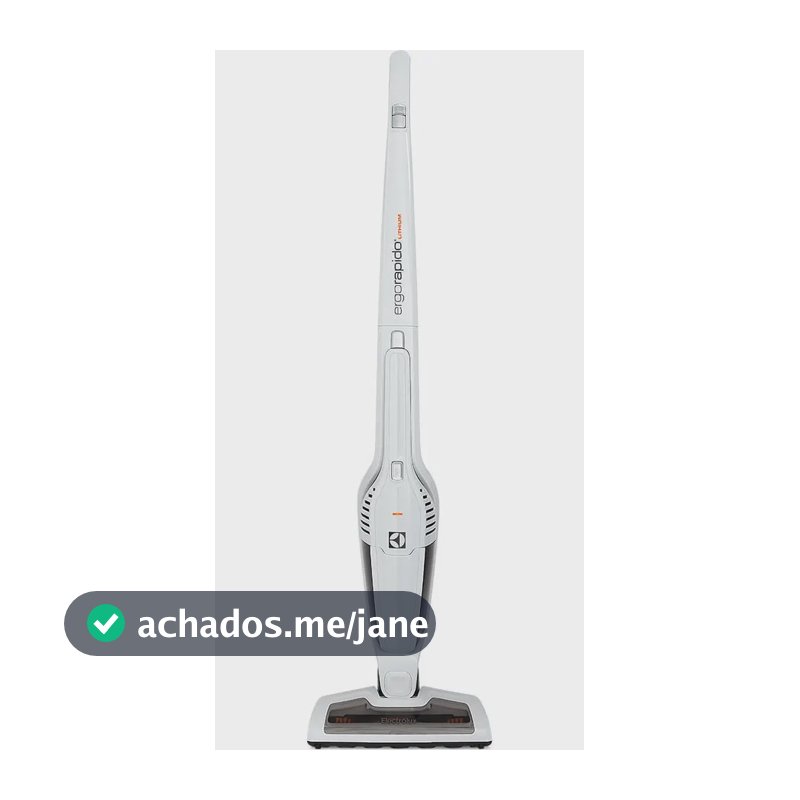 Aspirador de Pó Vertical Sem Fio Electrolux Ergorapido 2 em 1 Cyclone até 21 min Branco (ERG21) - Bivolt