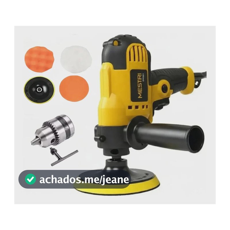Politriz Lixadeira Multifunções Automotiva Profissional 50hz-60hz 5000rpm Com Mandril 5 Polegadas Furadeira Parafusadeira Mestri M-301