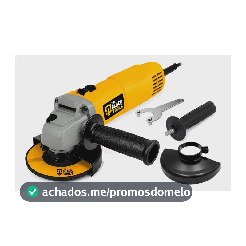 Esmerilhadeira Lixadeira Angular 780w 115mm 4.1/2 11000rpm Bta800 The Black Tools