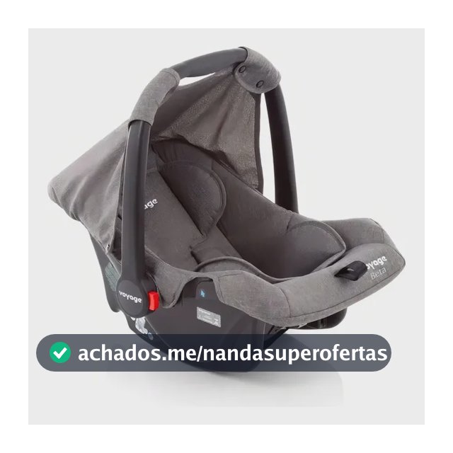 Bebê Conforto Beta Voyage Cinza Mescla Cor Grafite