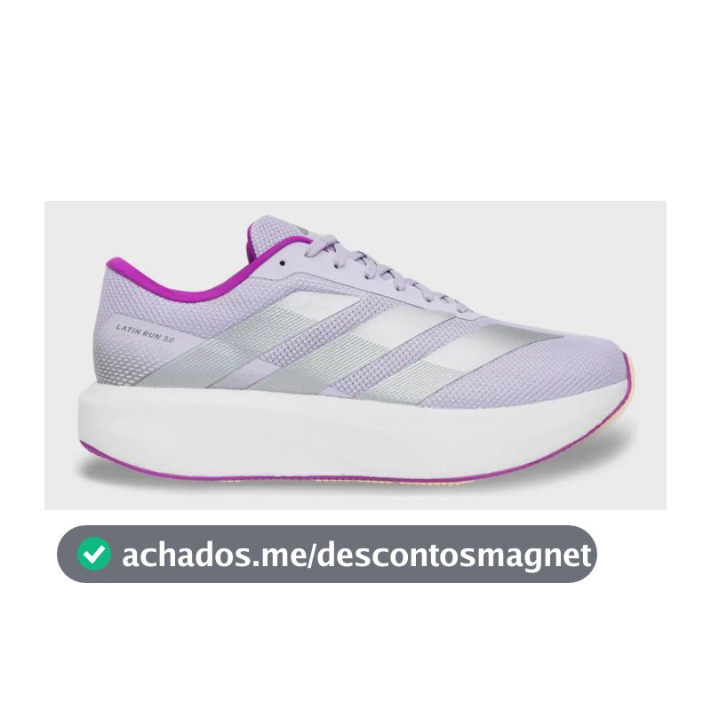 Tênis adidas Latin Run 3.0 Corrida Caminhada Treino Lilás 37 Br