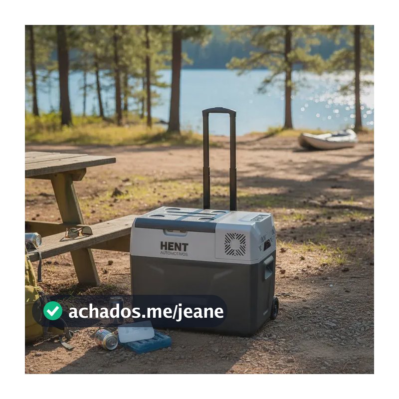Geladeira Portátil 40l Com Rodas Hent Motorhome,camping