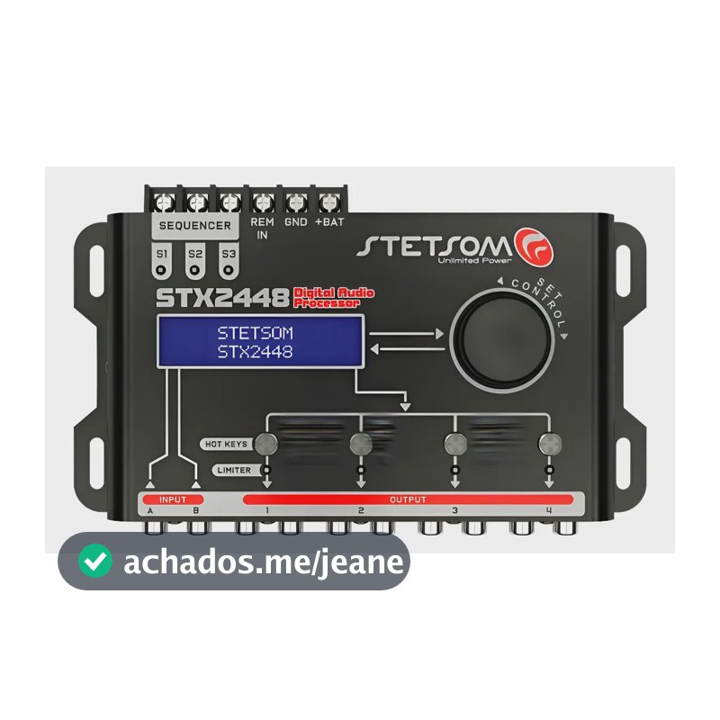 Processador De Áudio Digital Equalizador Stx2448 Stetsom  12v