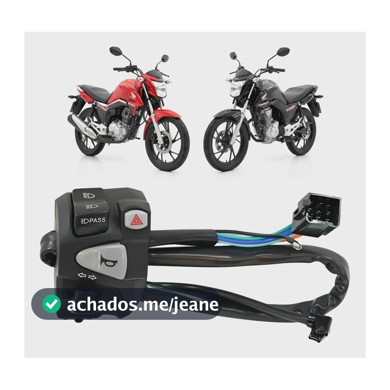 Punho Luz Titan 150 Fan 125 150 Start Modelo Cb 650 Nc 750