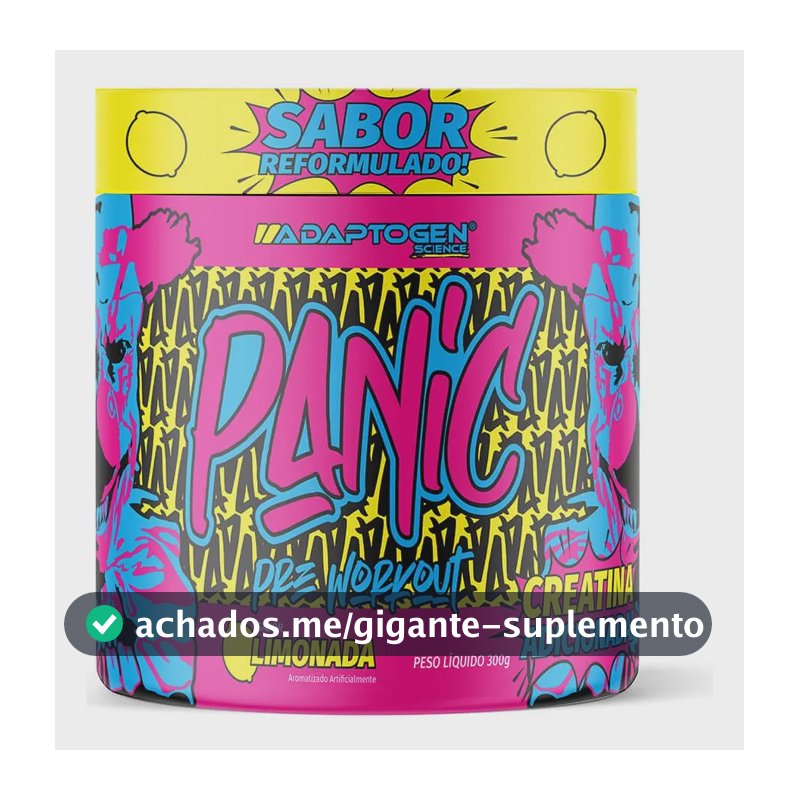 Panic Pré Treino 300g Adaptogen Limonada