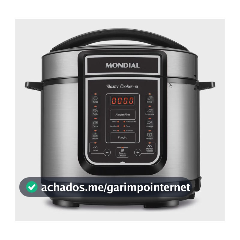 Panela de Pressão Elétrica Digital 5L Mondial 900W - PE-38