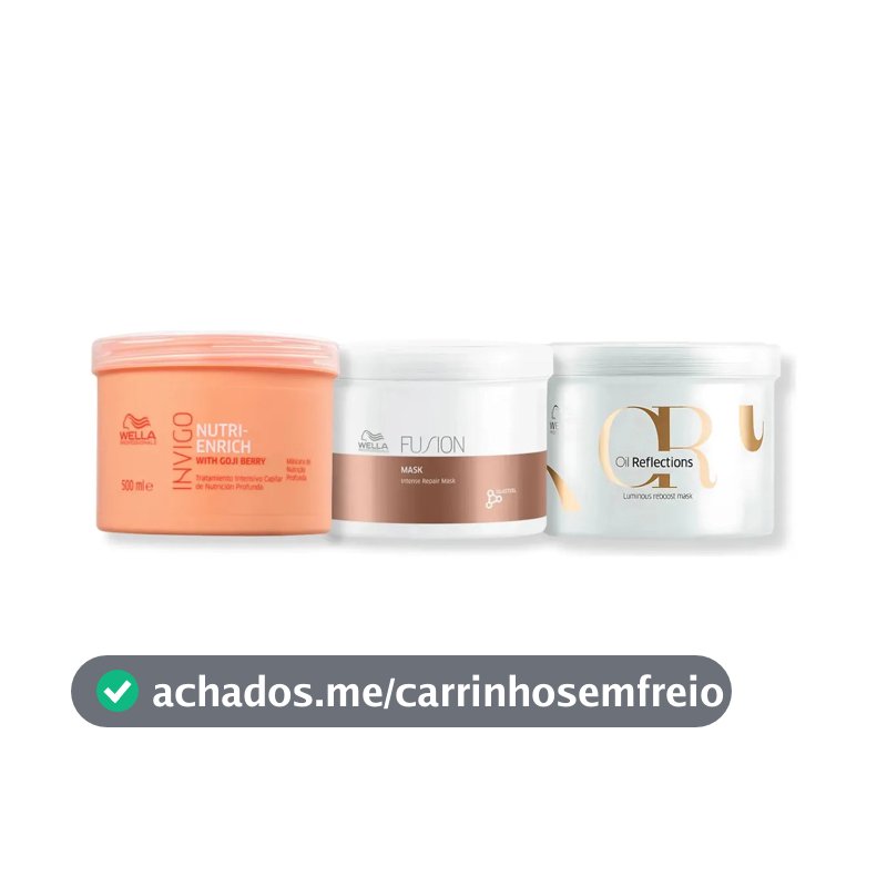 Cronograma Capilar Profissional Máscaras Wella