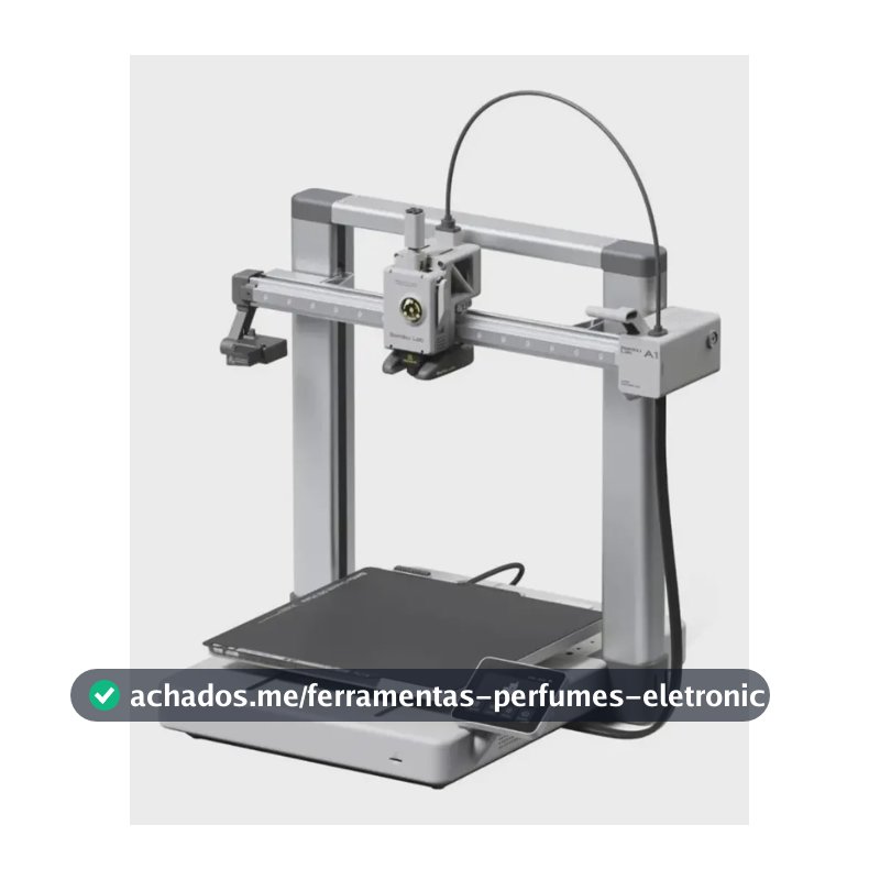 Impressora 3d Fdm Aberta A1 Bambu Lab S/ Ams Alta Velocidade Cinza Com Bico