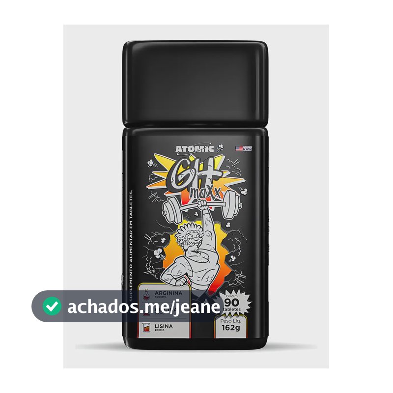 GH Maxx Atomic Labs Tabletes Pré-Hormonal 90 Arginina Neutro