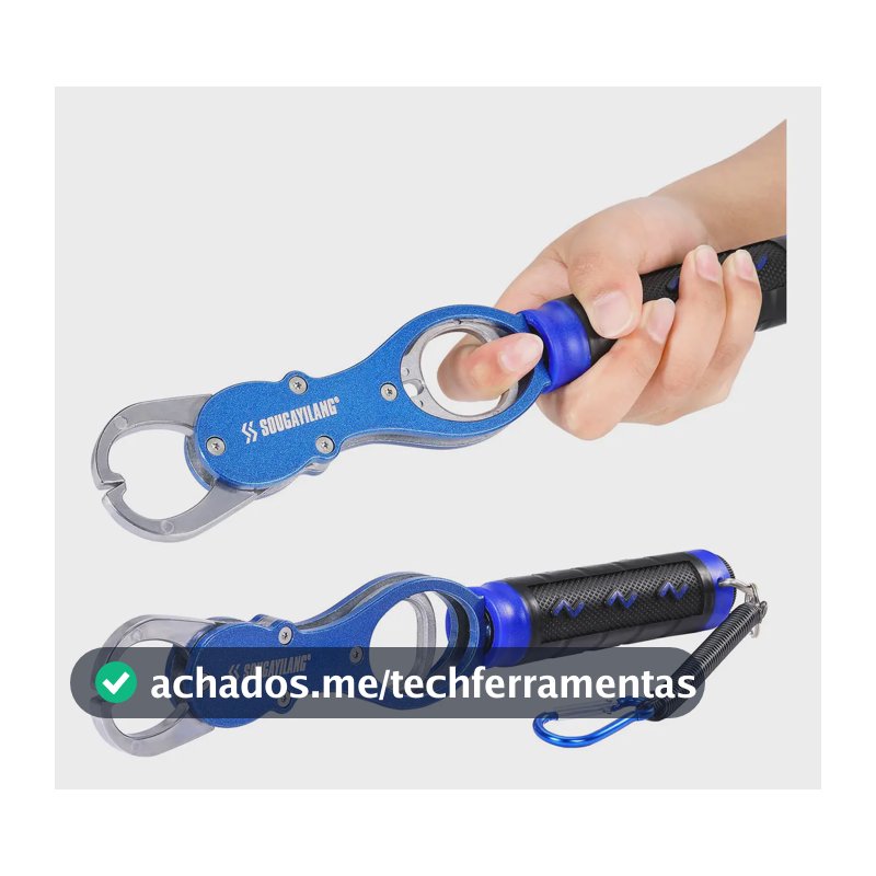 Sougayilang Balança 40lbs Alicate Pega Peixe Contenção Garra Cor Azul
