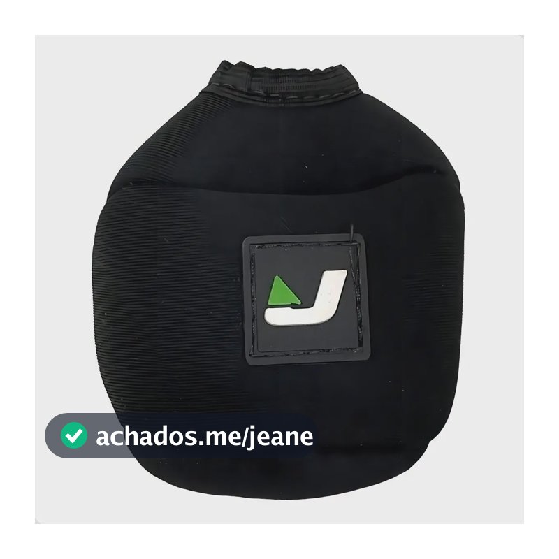 Capa Protetora De Carretilha Jogá Neoprene Perfil Baixo T. P Cor Preto Desenho do tecido Liso