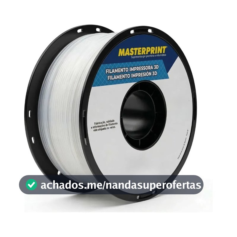 Filamento Impressora 3d Petg 1,75mm 1kg Branco Translucido