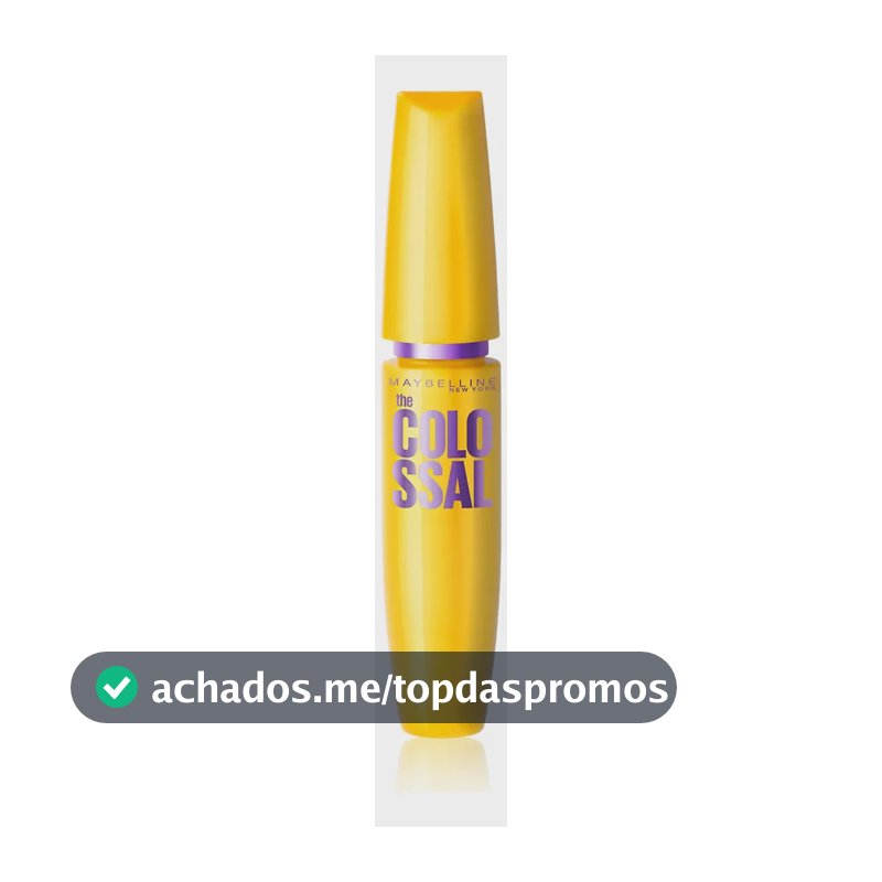 Máscara de Cílios Lavável, Longa Duração, 9x Mais Volume e Definição, Não Empelota, Cor Preto, The Colossal Volum' Express Maybelline NY, 8ml