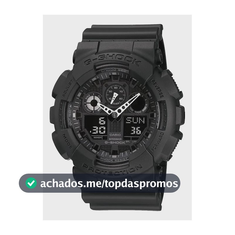 Relógio Masculino Casio G-shock Original Ga-100-1a1dr Preto