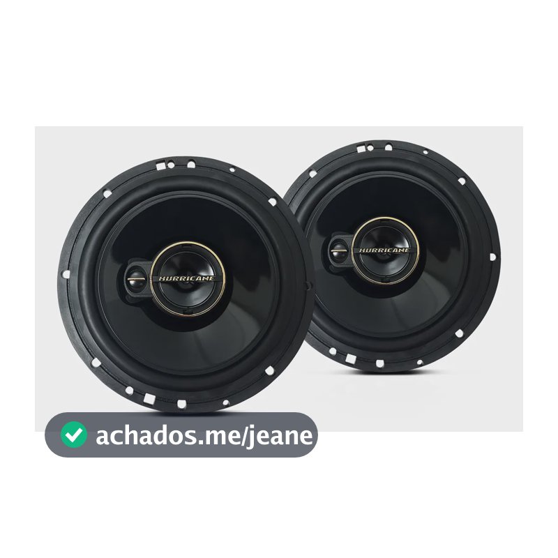 Par De Alto Falante Hurricane Triaxial Aurum A6t 6 Pol 240w Preto