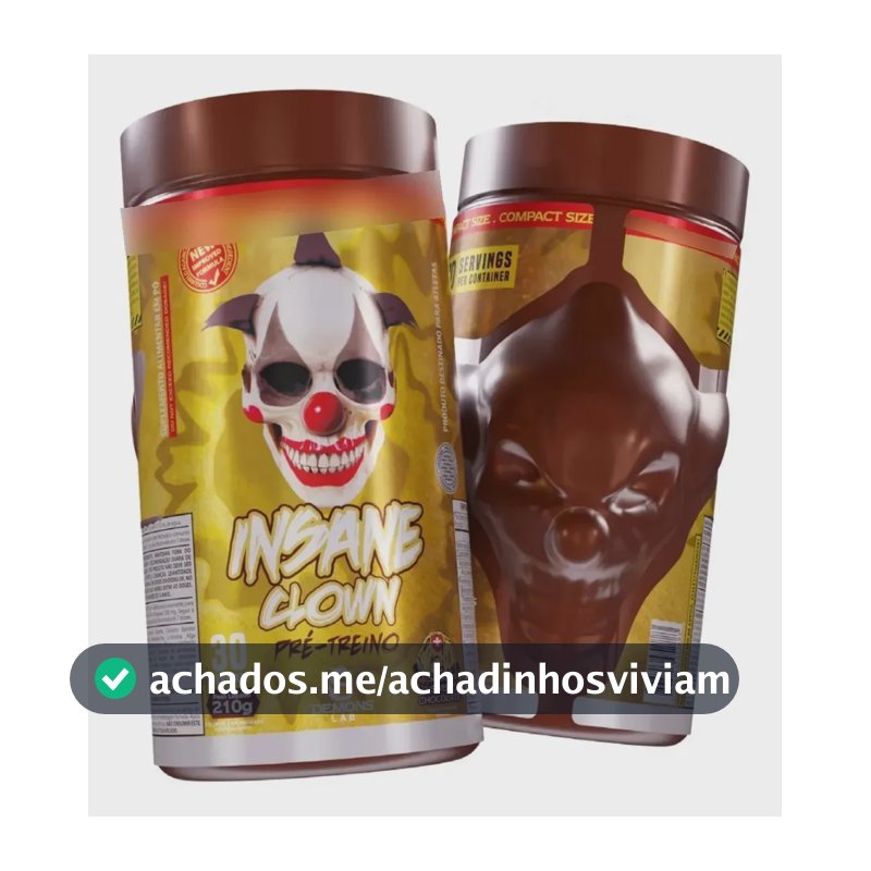 Pré Treino Insane Clown Demons Lab 210g S Sabores S Swiss Chocolate