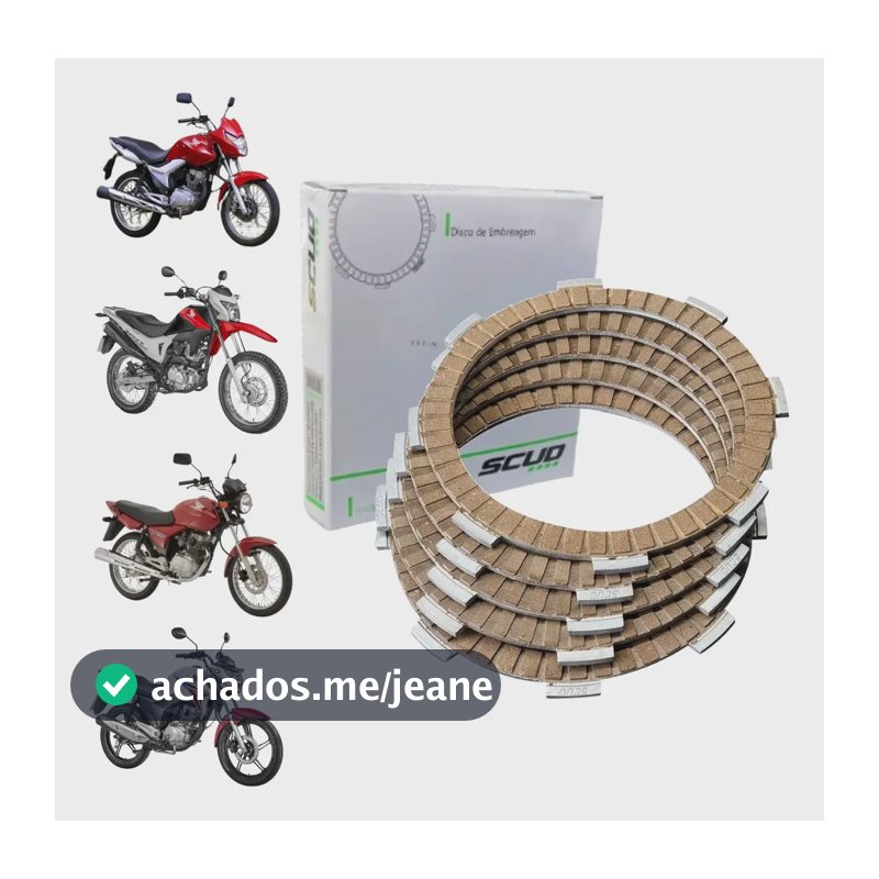 Disco Embreagem Titan150 Cg125 Titan160 Fan150 Bros150 Scud