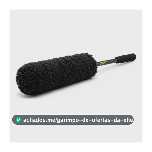 Escova De Microfibra Para Furo De Rodas All Black Detailer Preto