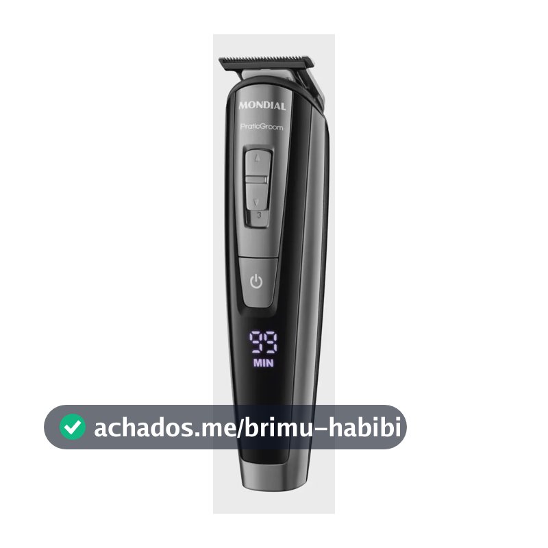 Maquina de Cortar Cabelos/ Aparador de Pelos Praticgroom Mondial