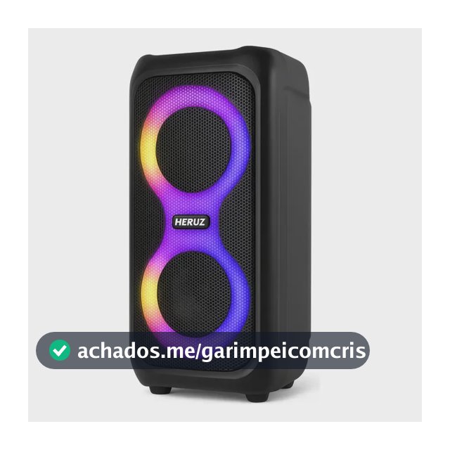Caixa de Som Bluetooth Caixinha Grande 2 Altos Falantes 10w-hz 5.0 Boombox Com Radio Fm E Entrada Usb Pendrive