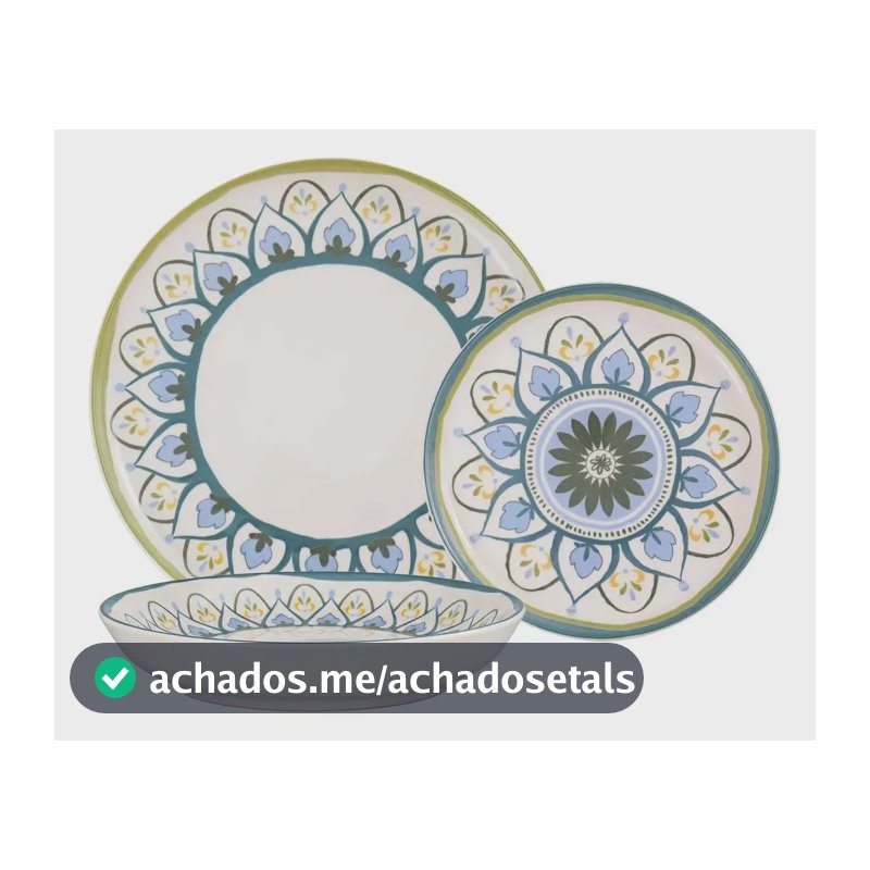 Aparelho De Jantar 18 Peças Flat Nisa Oxford