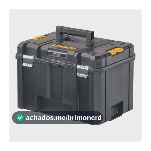 Caixa Organizadora de Ferramentas Dewalt Modelo DWST17806 Capacidade de 28L 1 Compartimento