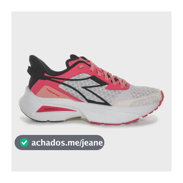Tênis Diadora Frequenza Branco/coral Feminino
