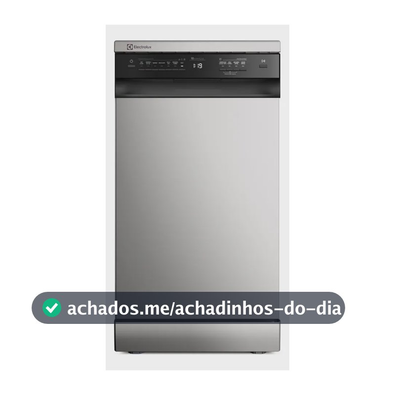 Lava-louça Electrolux 10 Serviços Inox Lava E Seca 50' Ls10e Prateado