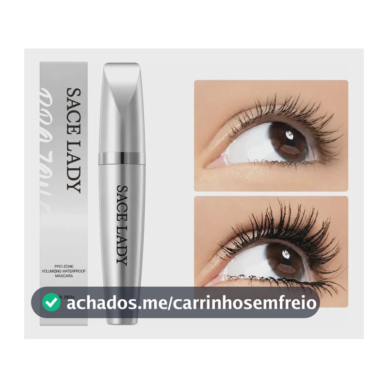 Sace Lady Máscara Para Cílios Volumizador À Prova D'água Preto