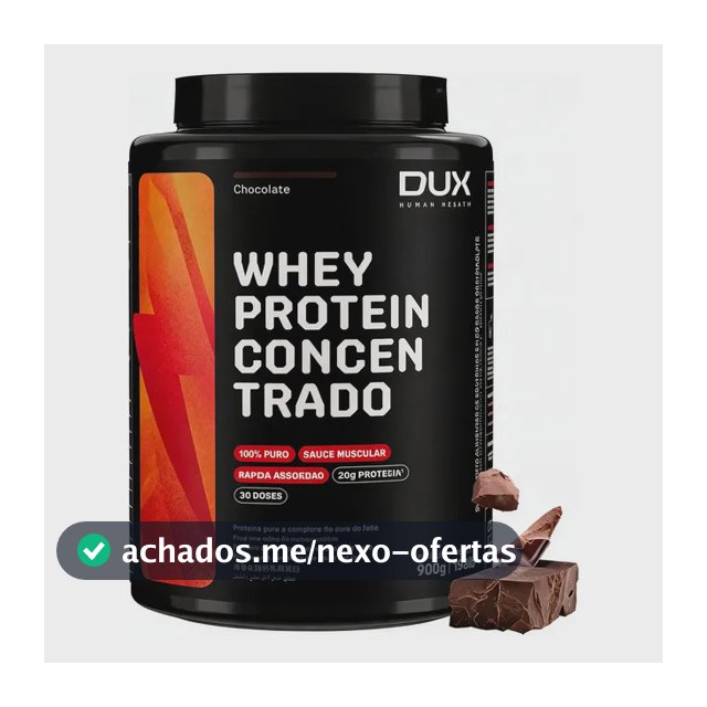 Whey Protein Concentrado Dux Nutrition 900g Sabor Chocolate Chocolate