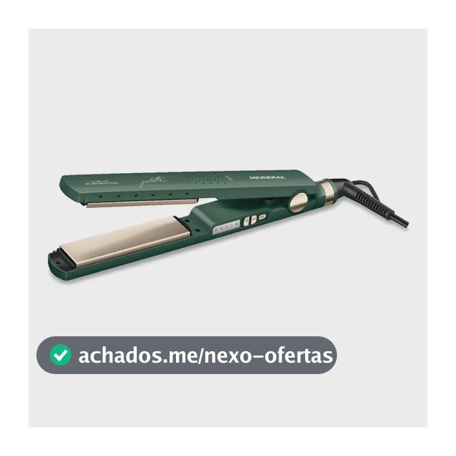 Prancha Alisadora By Juliette Mondial Verde Oliva Bivolt P-JU-02