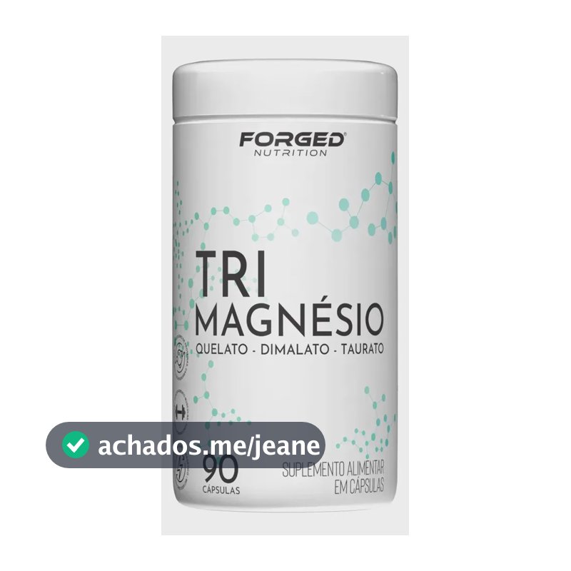 Tri Magnésio Quelato Dimalato Taurato 90 Cáps - Forged Sem Sabor