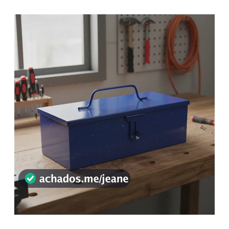 Caixa De Ferramentas Retangular 30x13x10 Cm - B1s Azul