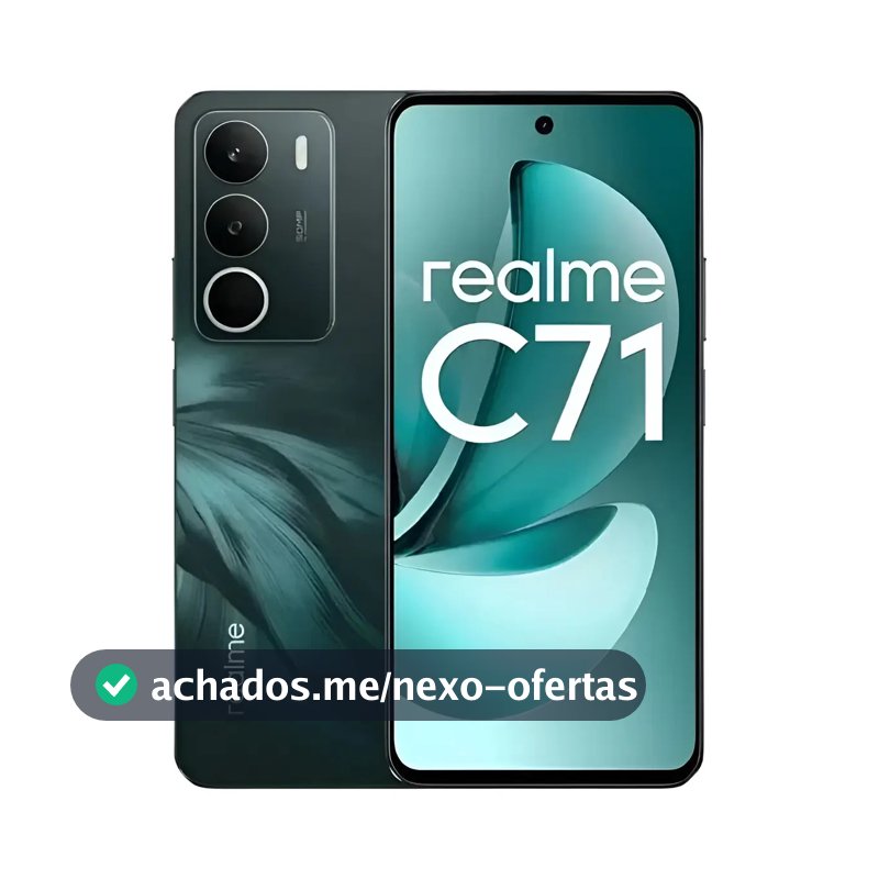 Smartphone Realme C71 Dual Sim 256gb 8gb Ram Cor Verde-escuro