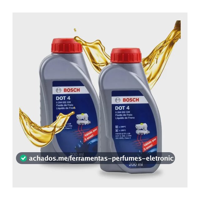 Kit 2 Fluídos De Freio Dot 4 P/ Carros E Motos Bosch