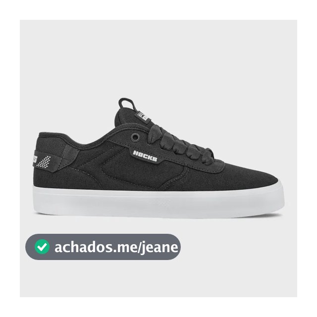 Tênis Hocks Flat Core Classic Black Unissex | Preto + Nf