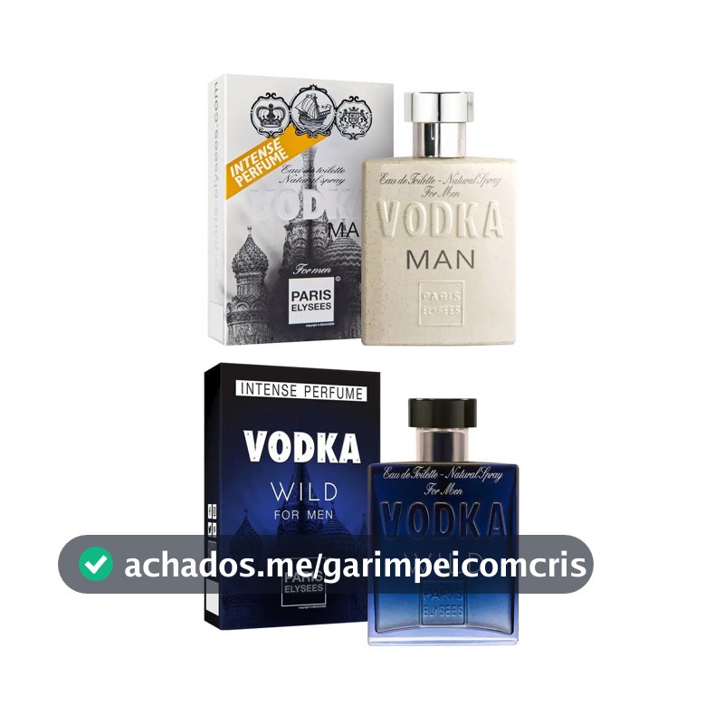 Paris Elysees Com 2 Perfumes ( Vodka Man + Vodka Wild) Volume Da Unidade 100 Ml