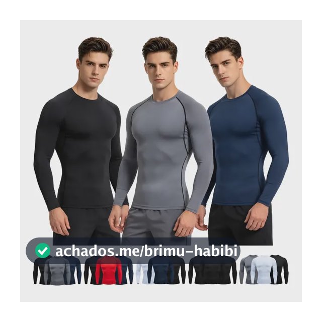 Kit 3 Camisetas Térmicas Masculina Térmica Proteção Solauv50