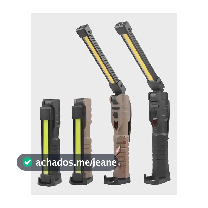 Lanterna Led Para Trabalh Mecânico Com Power Bank De Bateria