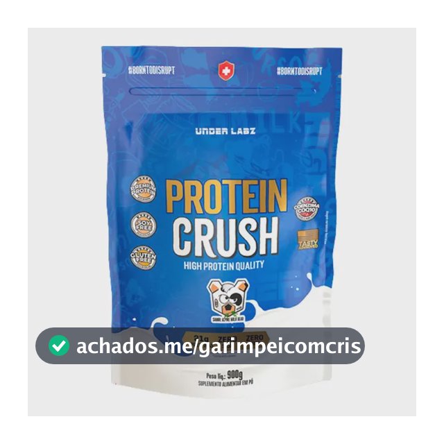 Proteína Under Labz Whey concentrado Crush em pó sabor Alpine Milkbear x 900g