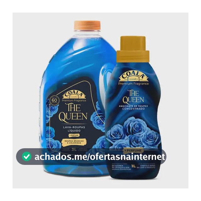 Kit Lava Roupas Coala 3L + 1 Amaciante The Queen