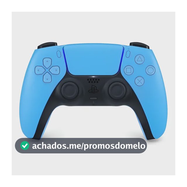 Controle Dualsense Sem Fio Playstation 5 Joystick Starlight Blue Sony Cfi-zct1w
